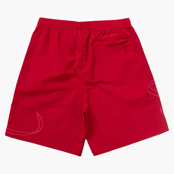 Supreme Tag Water Short Red
