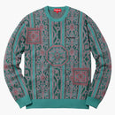Supreme Tapestry Sweater Teal