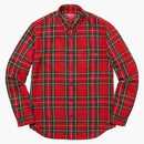 Supreme Tartan Flannel Shirt Red