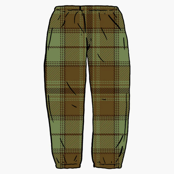 Högsta tartan flanell skate pant grön