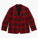 Supreme Tartan Wool Suit Red
