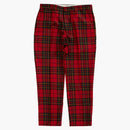 Supreme Tartan Wool Suit Red