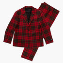 Supreme Tartan Wool Suit Red