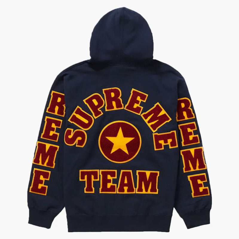 Supreme Team Chenille Hooded Sweatshirt Navy