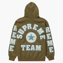 Supreme Chenille Hooded Sweatshirt Olive Brown