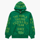 Nejvyšší tým flockoval mikinu s kapucí zelenou