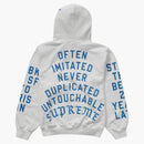 Supreme Team Flocked Hooded Sweatshirt White