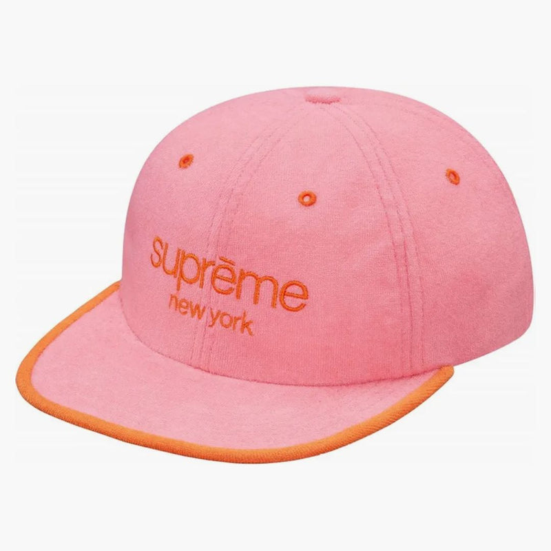 Supreme Terry Classic Logo 6-Panel Pink
