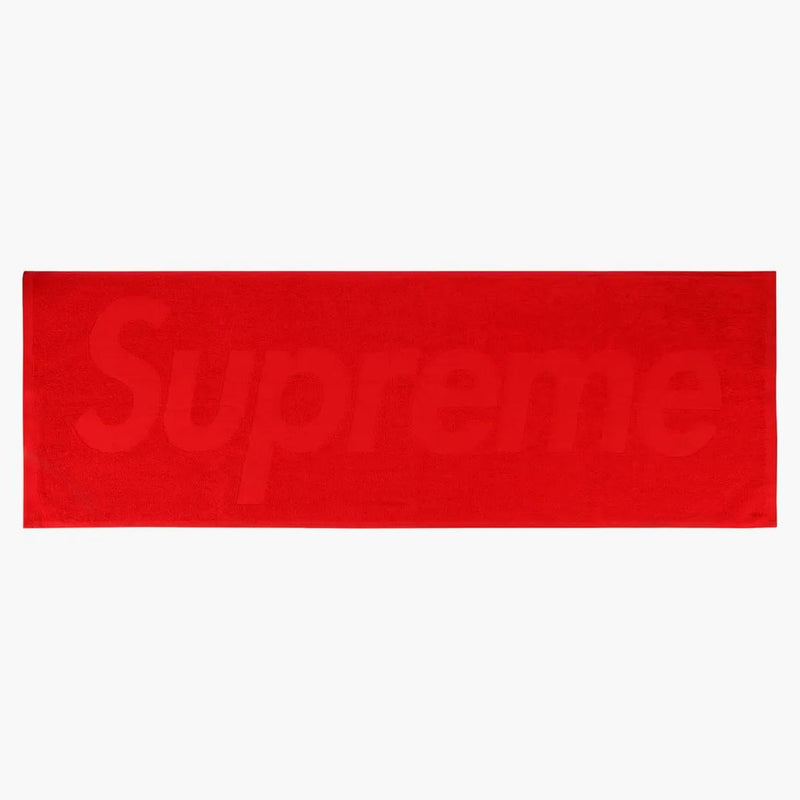 Supreme Terry Logo Hand Tewel Red