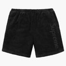 Logotipo supreme terry corto negro