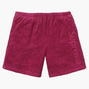 Supreme Terry Logo Short Dark Rose