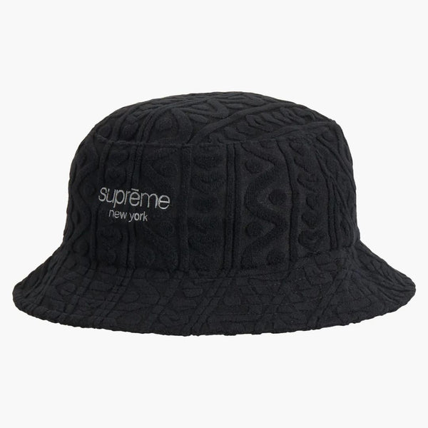 Supreme Terry Pattern Crusher Black