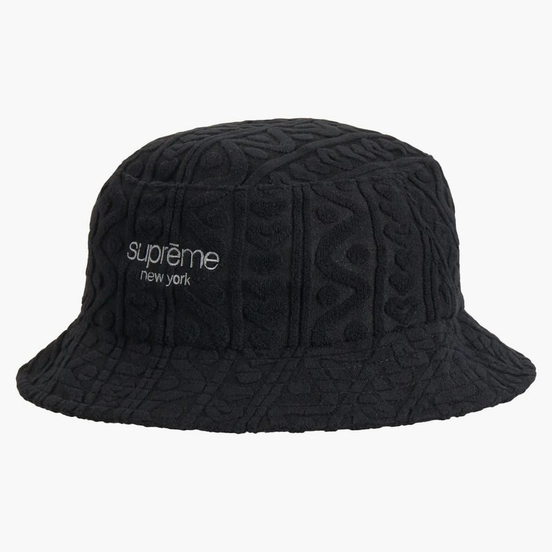 Supreme Terry Pattern Crusher Black