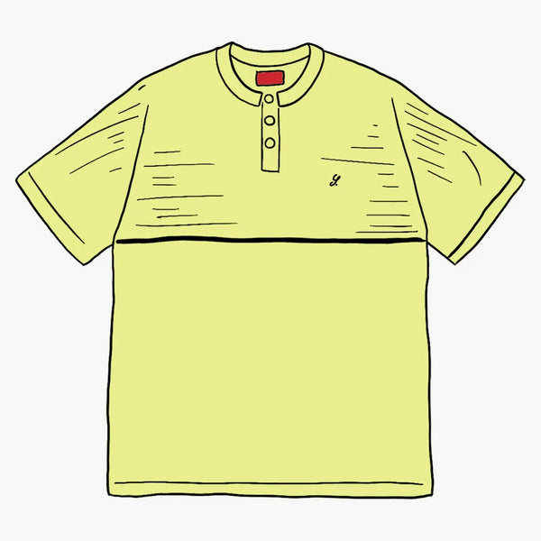 Supreme Terry S/S Henley Lime