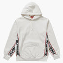 Supreme Text Rib Hooded Sweatshirt White