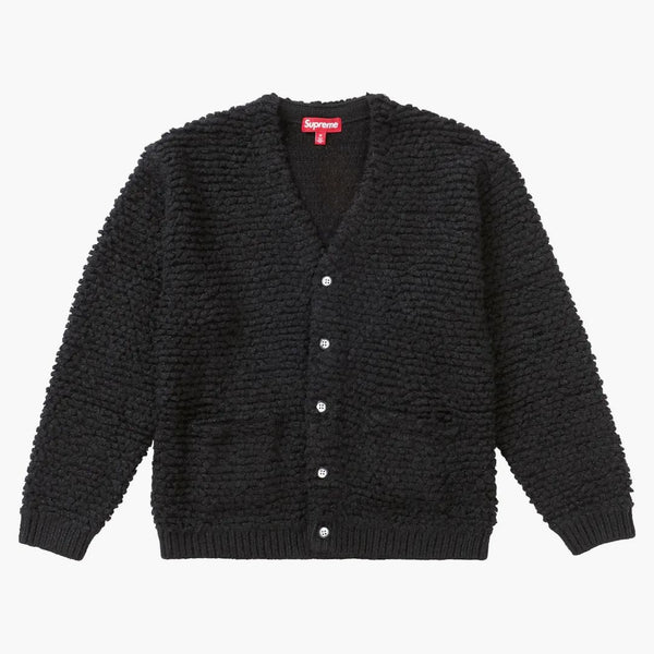 Supreme Textured Knicked Cardigan Black