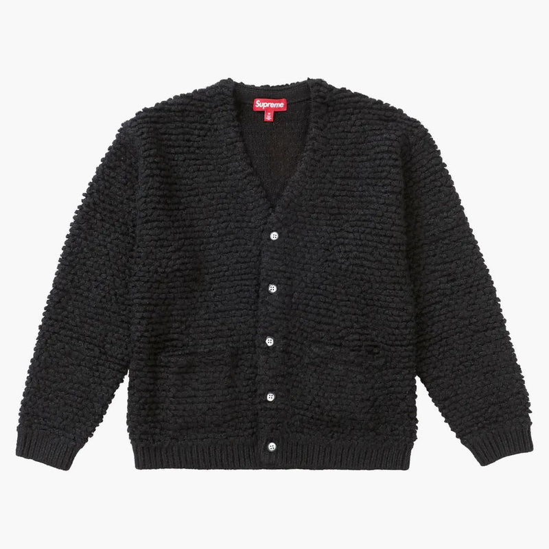 Supreme Textured Knicked Cardigan Black