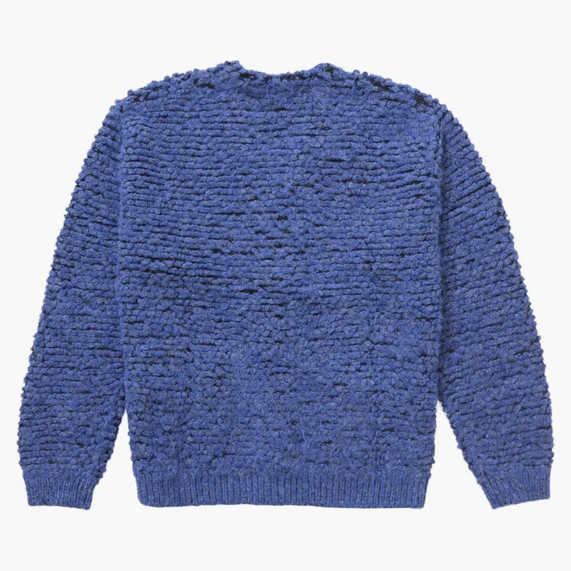 Supreme Textured Knicked Cardigan Blue