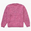 Nejvyšší texturovaný upevněný svetr růžový