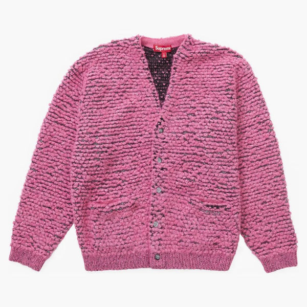 Supreme Textured Knotted Cardigan Pink