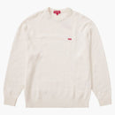Supreme Textured Small Box Sweater White