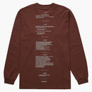 Supreme el cuervo l/s té marrón