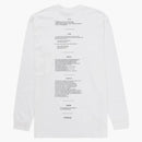 Supreme the crow l/s tea white white