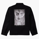 Supreme el cuervo de la chaqueta de trabajo negra