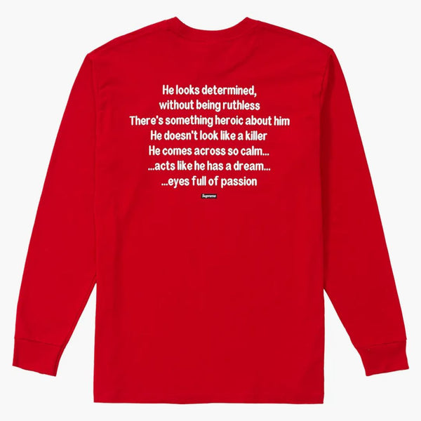 Supreme The Killer L/s Tee Red