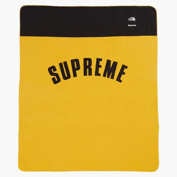 Supreme The North Face Arc Logo Denali Fleece Blanket Yellow