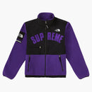 Supreme The North Face Arc Logo Denali Fleece Jacket Purple