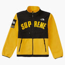 Supreme The North Face Arc Logo Denali Fleece Jacket Yellow