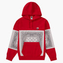 Supreme The North Face Bandana Hooded Sweatshirt Red