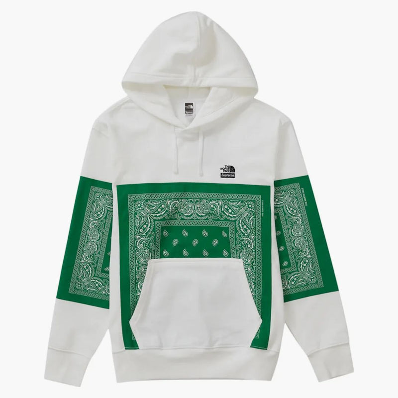 Supreme The North Face Bandana Hooded Sweatshirt White