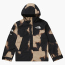 Supreme The North Face Bleached Denim Print Mountain Jacket Black
