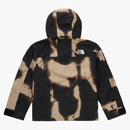 Supreme The North Face Bleached Denim Print Mountain Jacket Black