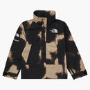 Supreme The North Face Bleached Denim Print Mountain Jacket Black