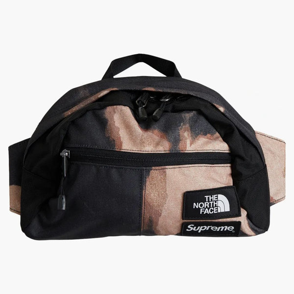 Supreme The North Face Bleached Denim Print Roo Ii Black