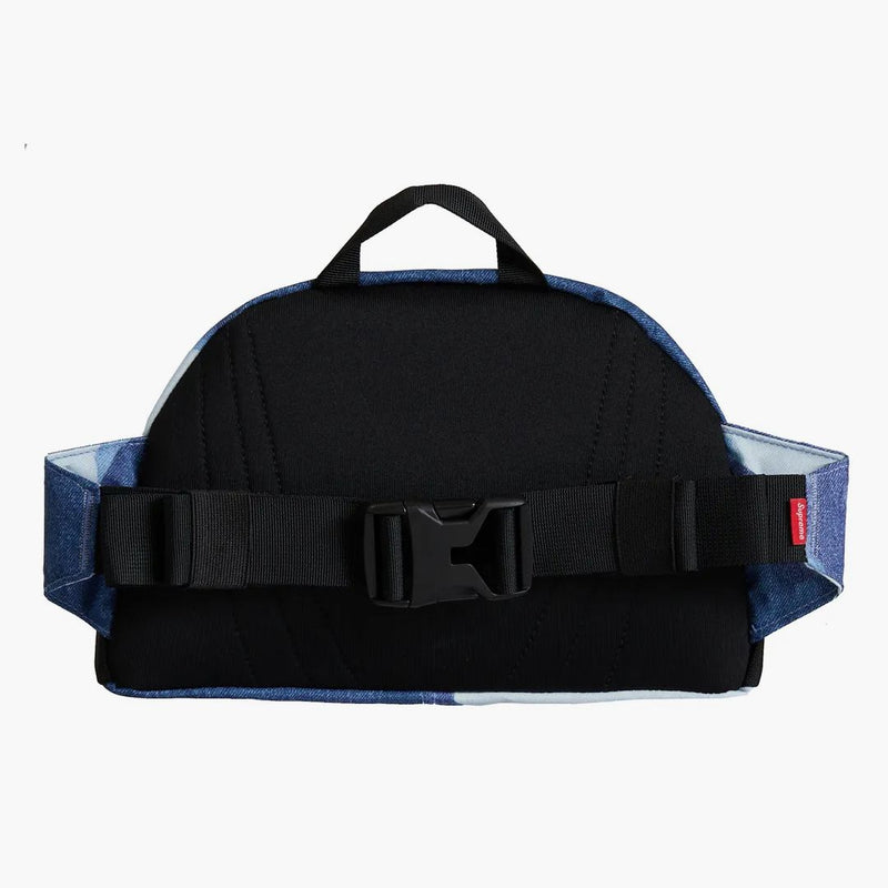 Supreme The North Face Bleached Denim Print Roo Ii Indigo