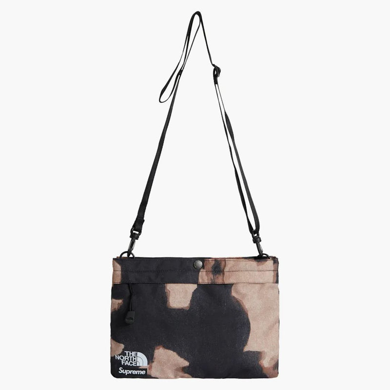 Supreme The North Face Bleached Denim Print Shoulder Bag Black