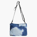 Supreme the north face bleached denim print shoulder bag indigo