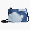 Supreme the north face bleached denim print shoulder bag indigo