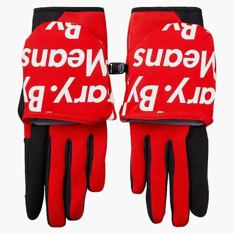 Supreme The North Face By Any Means Winter Runners Gloves Red