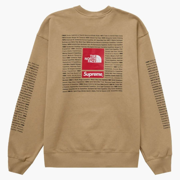 Supreme The North Face Crewneck Tan