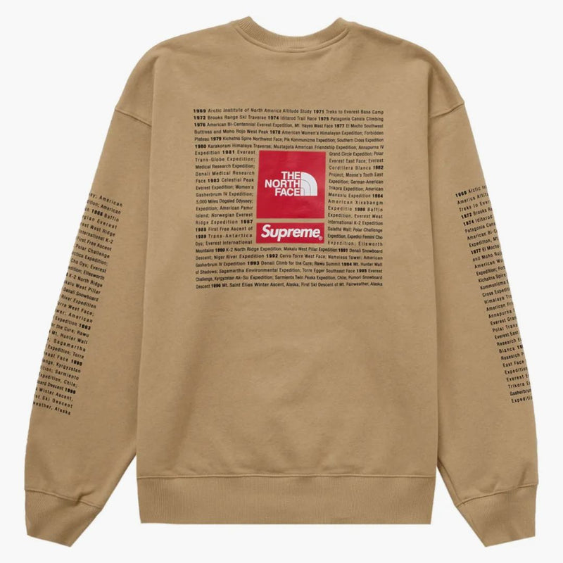 Supreme The North Face Crewneck Tan