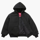 Supreme the North Face Down Filled Zip Up Hooded Sweatshirt Black