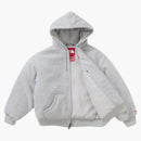 Nejvyšší na severu tvář dolů naplněný zip nahoru mikina s kapucí heather šedá