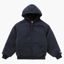 Supreme The North Face Down Filled Zip Up Hooded Sweatshirt Navy