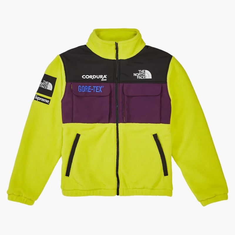 Supreme The North Face Expedition Fleece (fw18) Jacket Sulphur