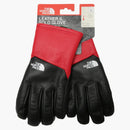 Supreme The North Face Leather Gloves Red